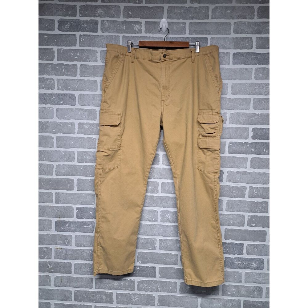 Wangler Regular Taper Mens Cargo Pants Mustard Color Size 42X30‎